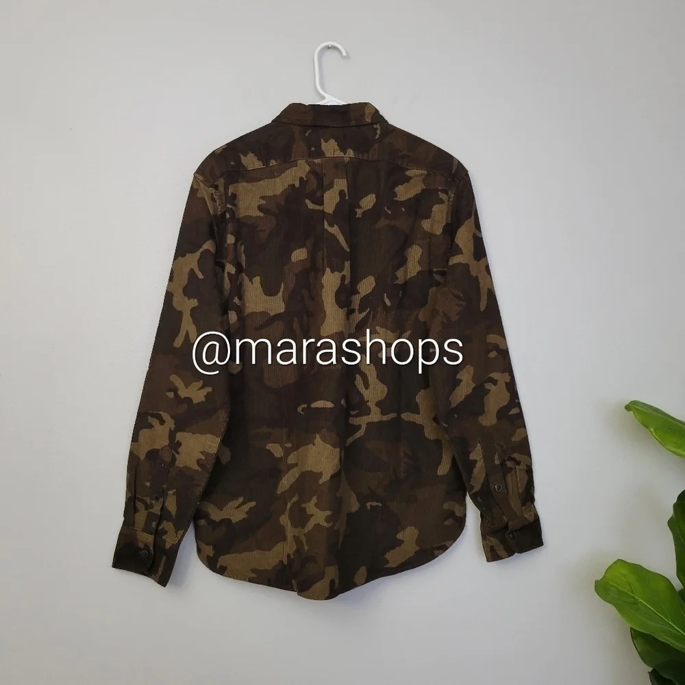 J. CREW Camo Corduroy Workshirt